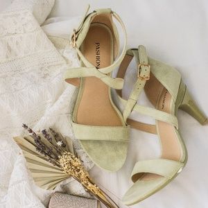 Pashion Footwear Green Heels